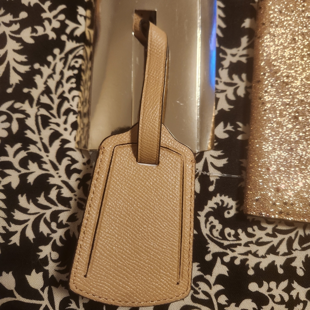 Coach Glittering Gold Passport Holder - Picture 3 of 4